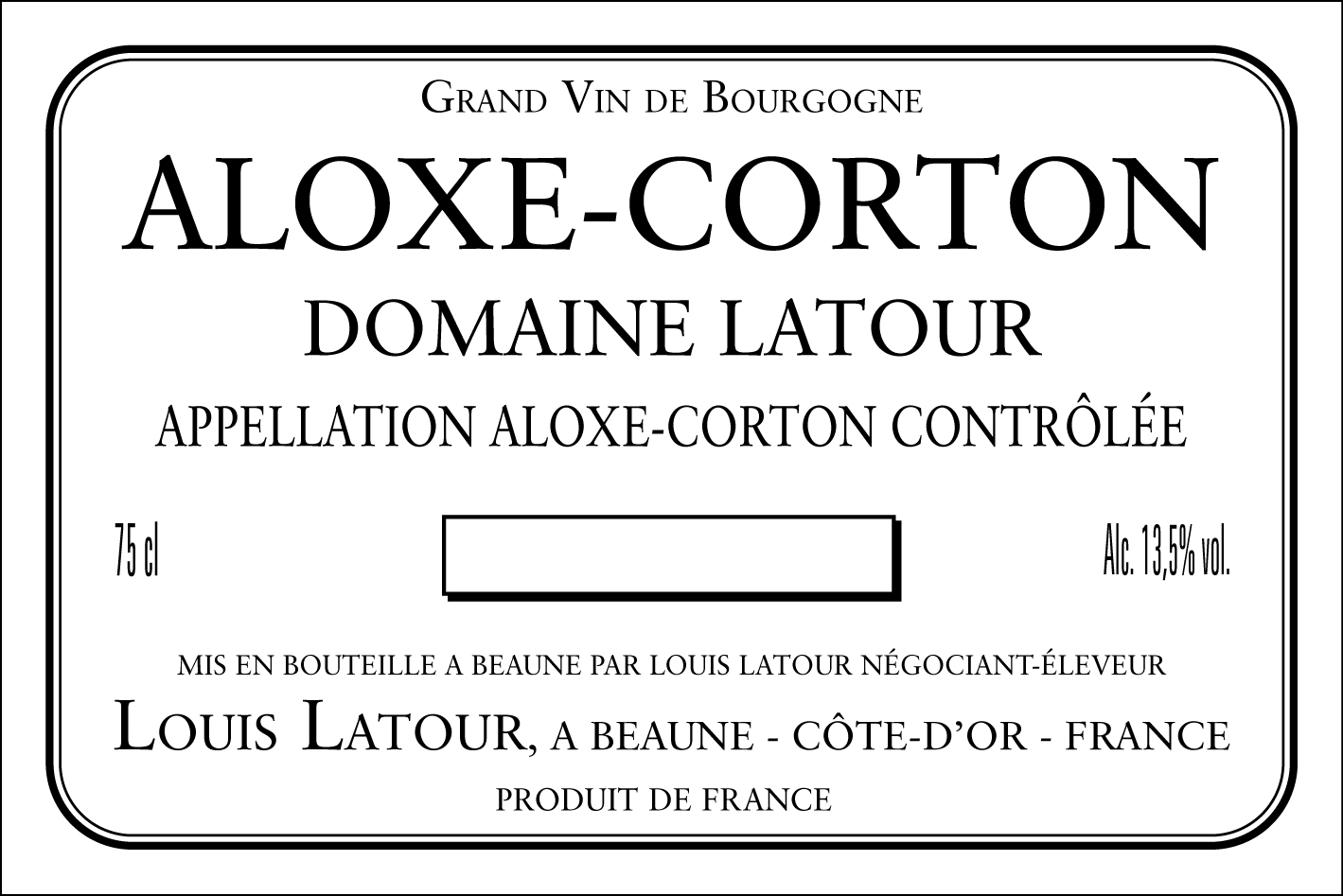 Aloxe Corton Domaine Latour